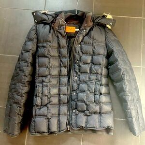 Juicy Couture Puffer Jacket with Fur Hoodie Size Small